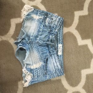 Juniors jean shorts